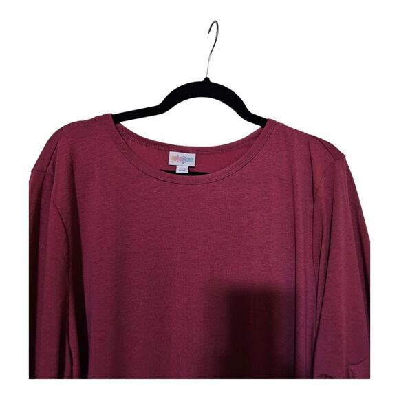 LULAROE Maurine Ruffle Hem Dress Bell Sleeves, Size 3XL - Picture 3 of 11